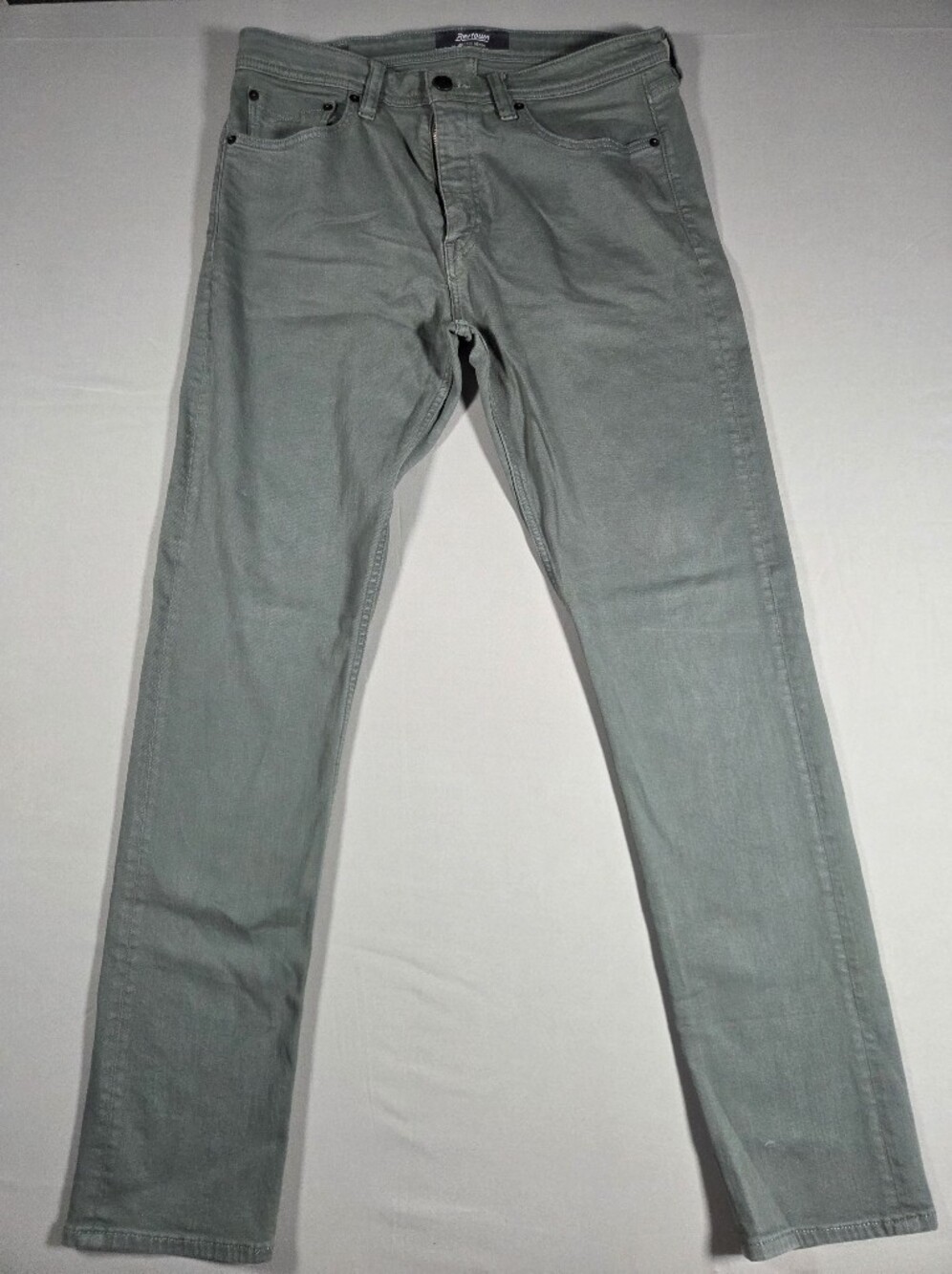 RevTown Men's Taper Fit Jeans in Sage Green 34x32